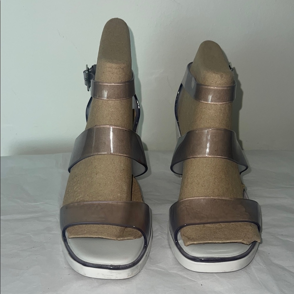 Melissa Women's clear and white Sandals size 10 41/42 EU